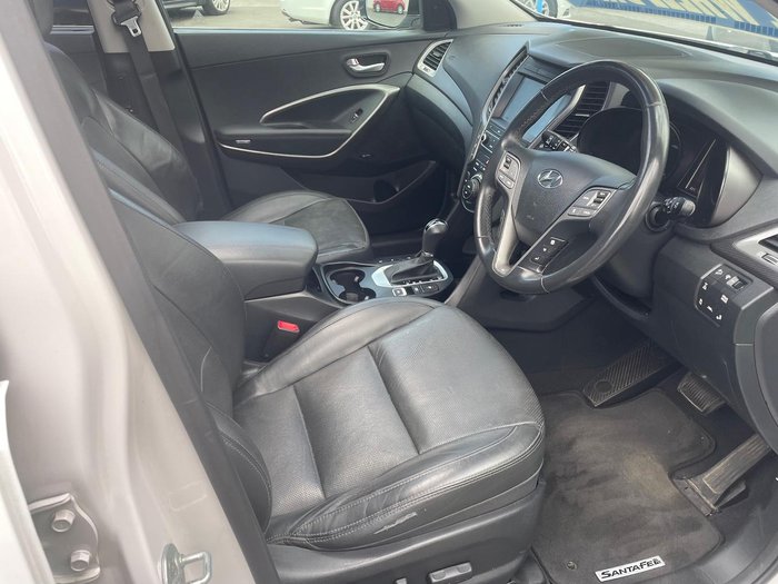 2016 Hyundai Santa Fe Highlander DM3 Series II MY16 4X4 On Demand Creamy White