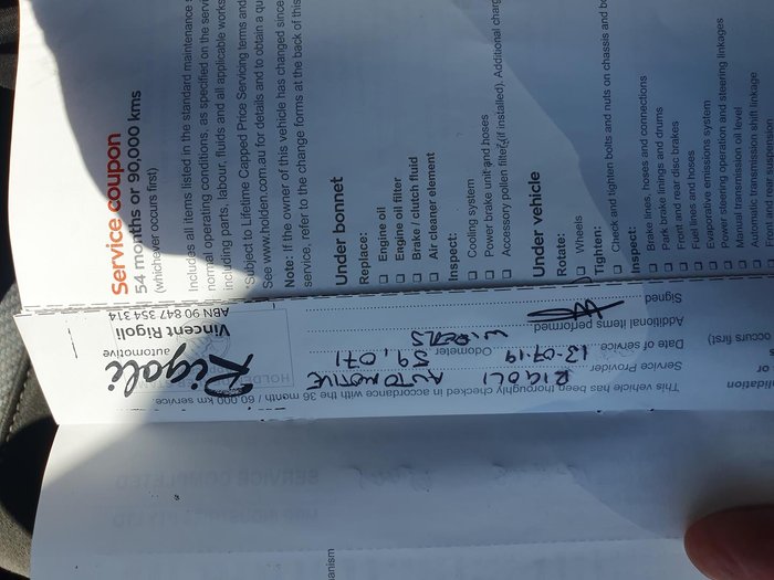 2017 Holden Commodore SV6 VF Series II MY17 Heron White