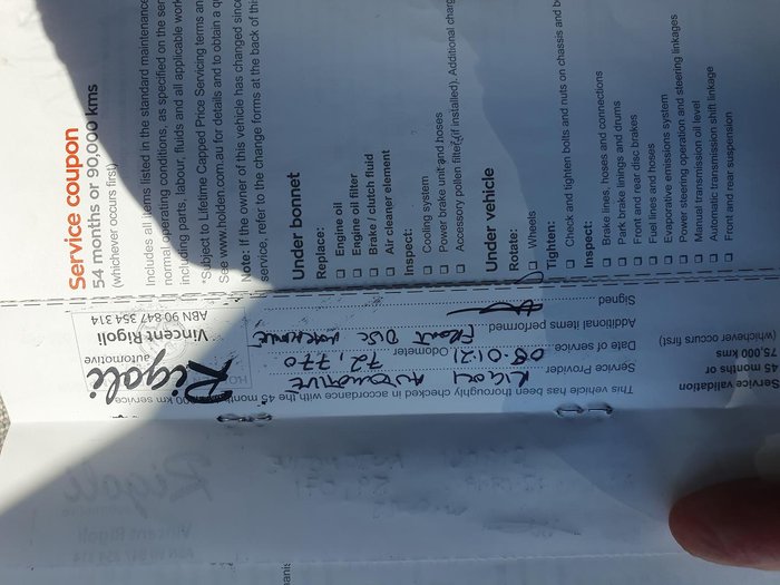 2017 Holden Commodore SV6 VF Series II MY17 Heron White