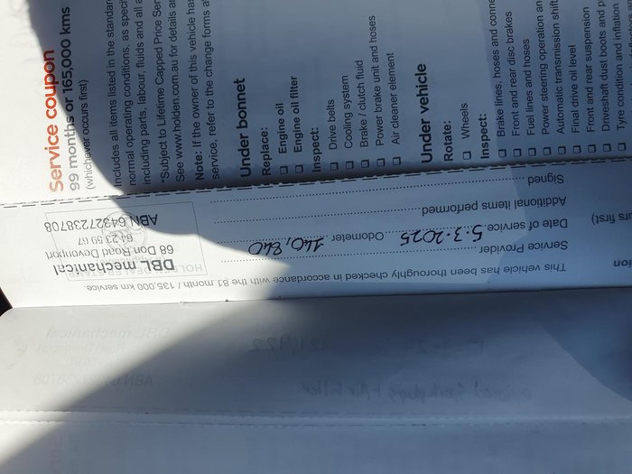 2017 Holden Commodore SV6 VF Series II MY17 Heron White