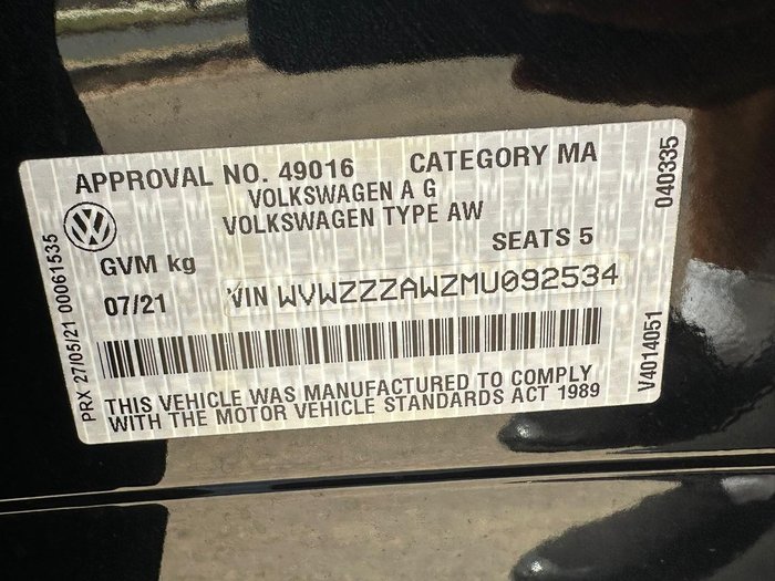 2021 Volkswagen Polo 70TSI Trendline