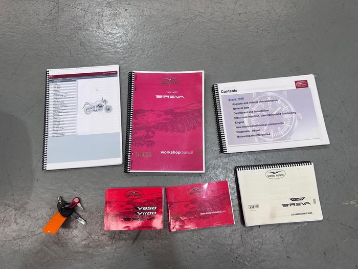 2005 Moto Guzzi Breva V1100 Breva Red