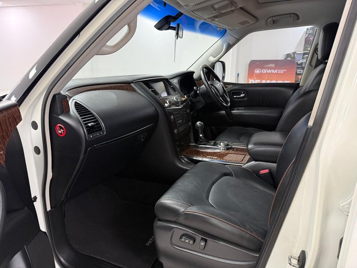 2016 Nissan Patrol Ti Y62 MY15 4X4 Dual Range Ivory Pearl