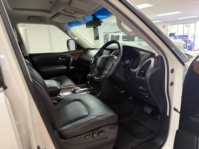 2016 Nissan Patrol Ti Y62 MY15 4X4 Dual Range Ivory Pearl