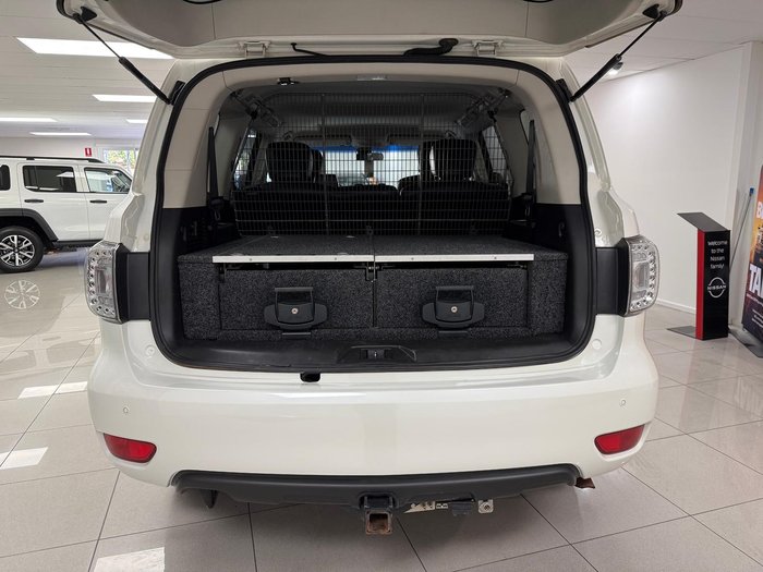 2016 Nissan Patrol Ti Y62 MY15 4X4 Dual Range Ivory Pearl