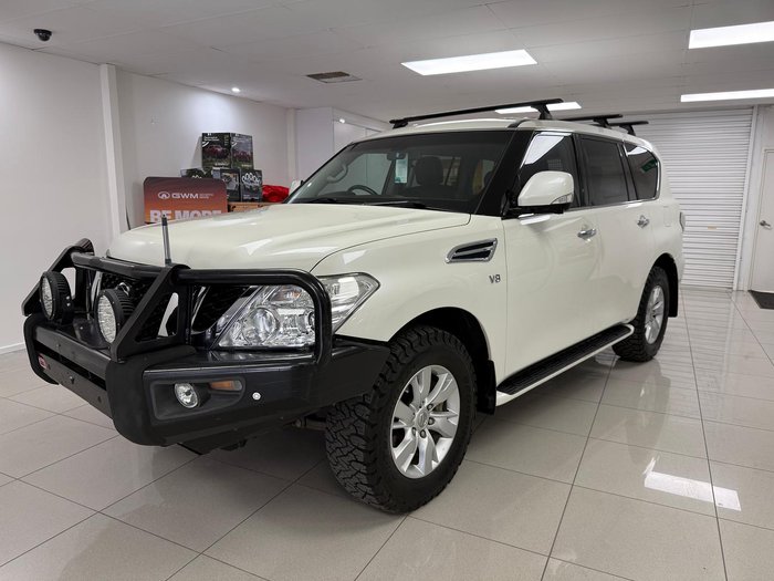2016 Nissan Patrol Ti Y62 MY15 4X4 Dual Range Ivory Pearl