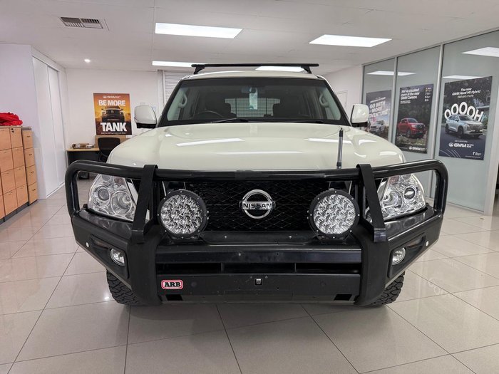 2016 Nissan Patrol Ti Y62 MY15 4X4 Dual Range Ivory Pearl