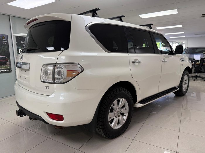 2016 Nissan Patrol Ti Y62 MY15 4X4 Dual Range Ivory Pearl