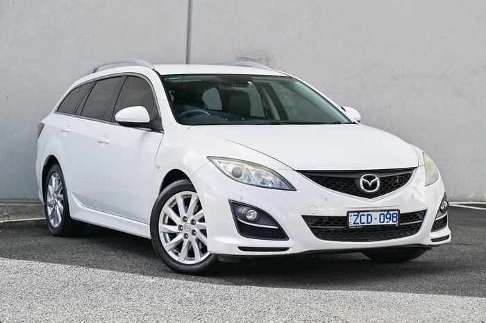 2012 Mazda 6 Touring GH Series 2 MY12 Crystal White Pearl