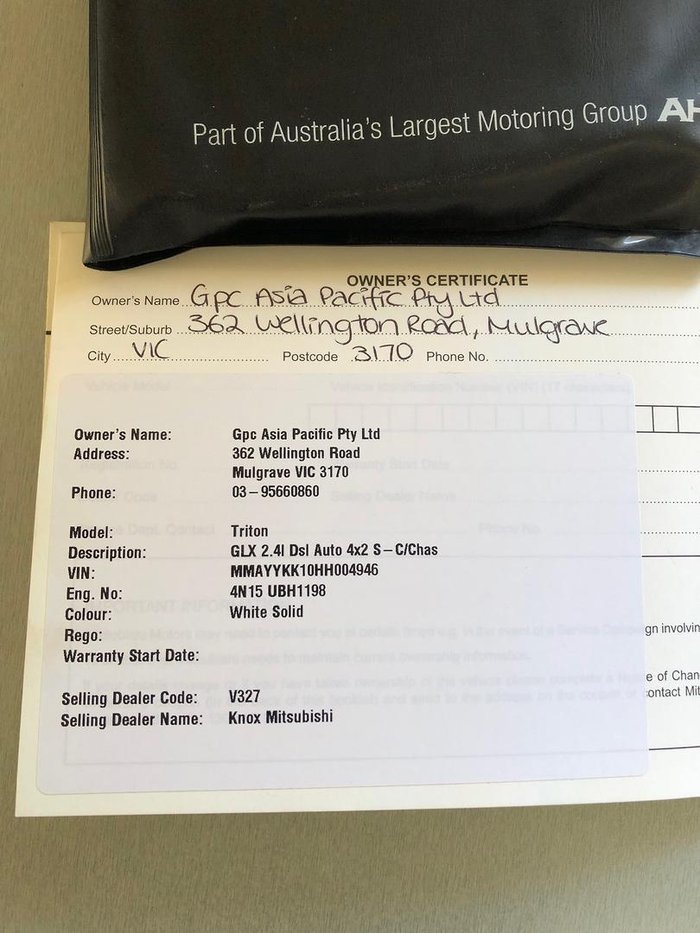 2016 Mitsubishi Triton GLX MQ MY17 4x2 White