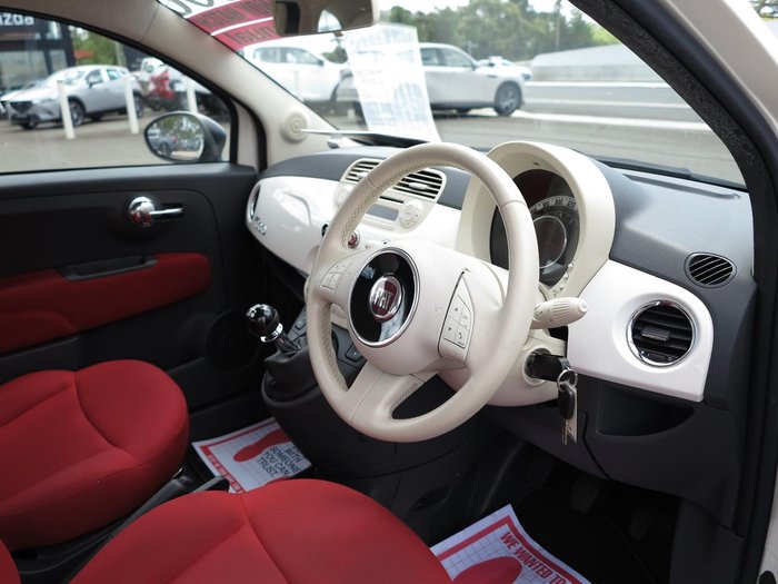 2013 Fiat 500 Pop Series 1 Funk White