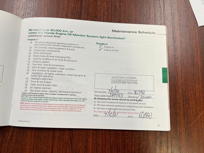 2018 Honda CR-V VTi-S RW MY18 Brilliant Sporty Blue