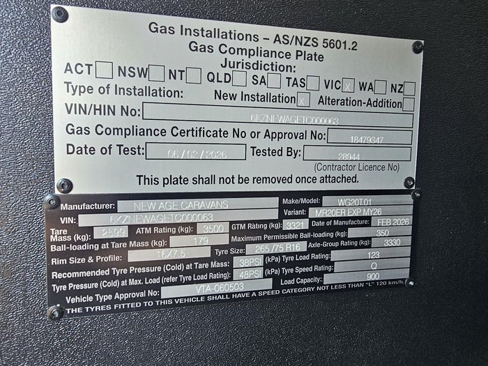 2026 New Age Caravans Manta Ray Mr20 Exp My26