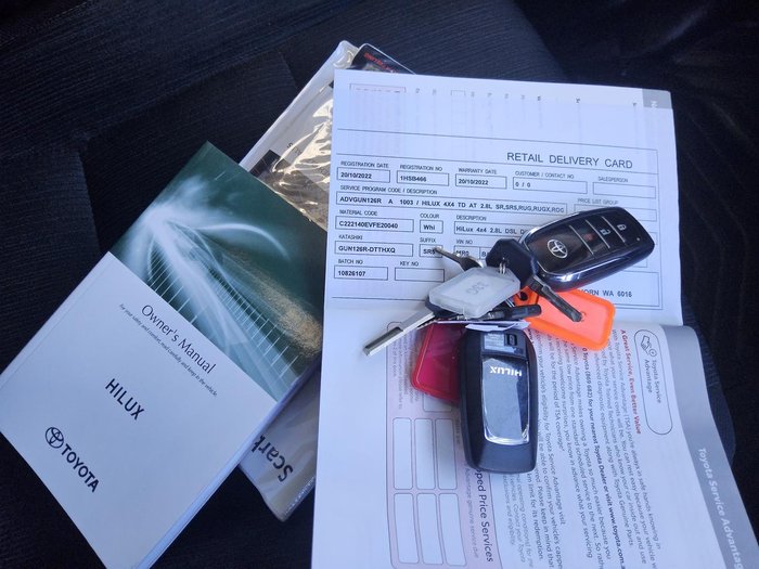 2022 Toyota Hilux SR5 GUN126R 4X4 Dual Range Glacier White