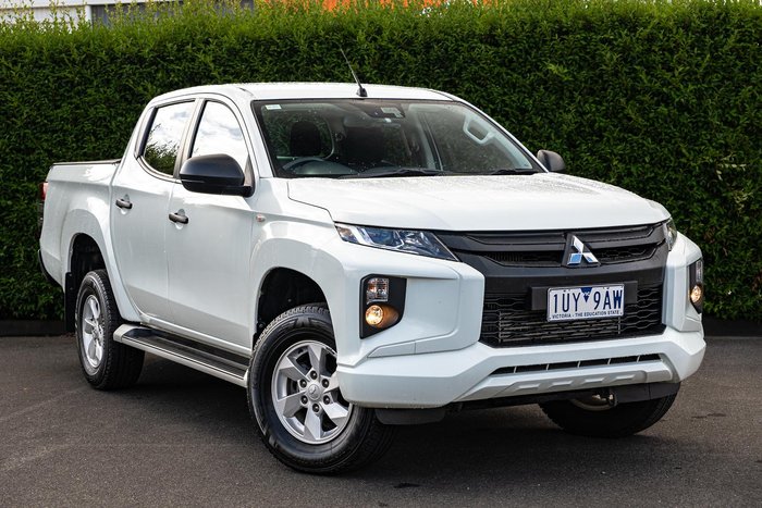 2022 Mitsubishi Triton GLX+ MR MY23 4X4 Dual Range White