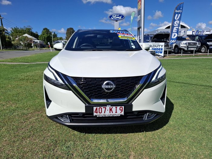 2023 Nissan QASHQAI Ti J12 MY23 Ivory Pearl with Pearl Black Roof