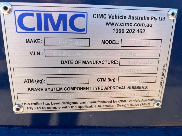 2026 CIMC 40Ft 3Way Skel