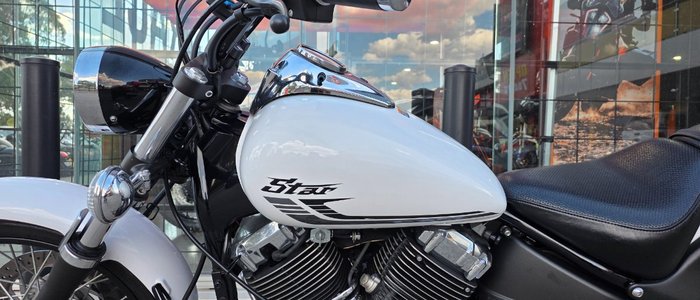 2015 Yamaha XVS650 V-STAR CUSTOM WHITE