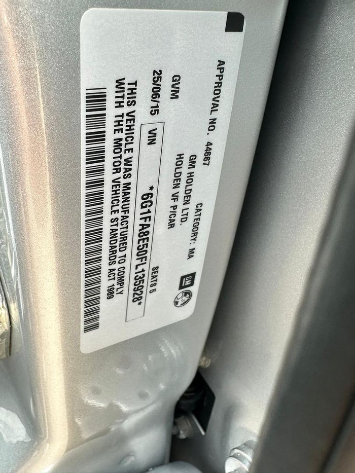 2015 Holden Commodore Evoke