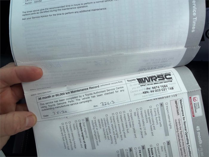 2015 TOYOTA CAMRY ATARA SX