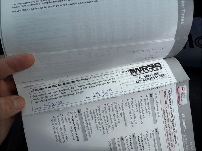 2015 TOYOTA CAMRY ATARA SX