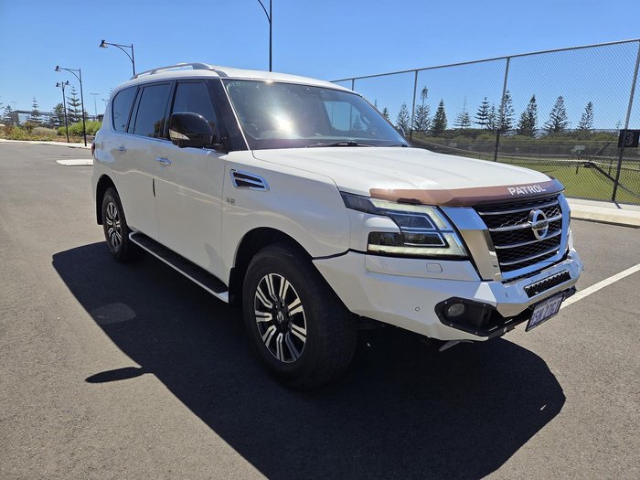 2020 Nissan Patrol Ti-L Y62 Series 5 MY20 4X4 Dual Range Moonstone White