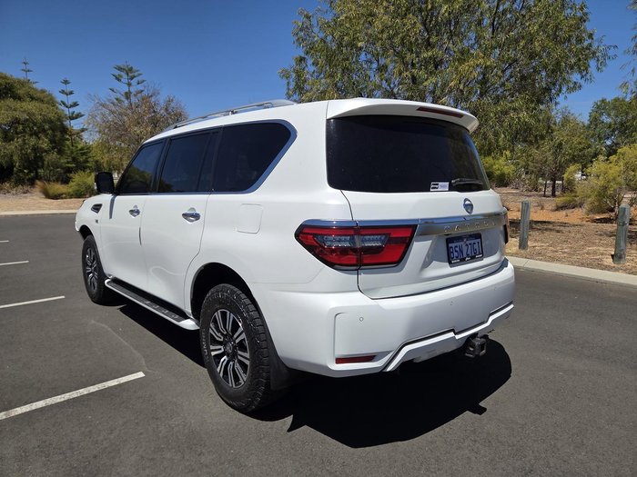 2020 Nissan Patrol Ti-L Y62 Series 5 MY20 4X4 Dual Range Moonstone White