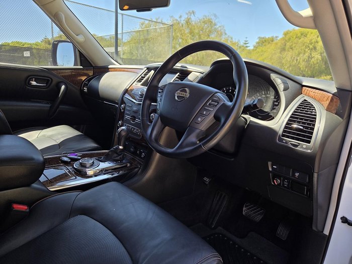 2020 Nissan Patrol Ti-L Y62 Series 5 MY20 4X4 Dual Range Moonstone White