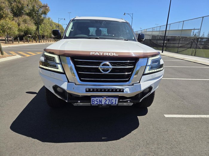 2020 Nissan Patrol Ti-L Y62 Series 5 MY20 4X4 Dual Range Moonstone White