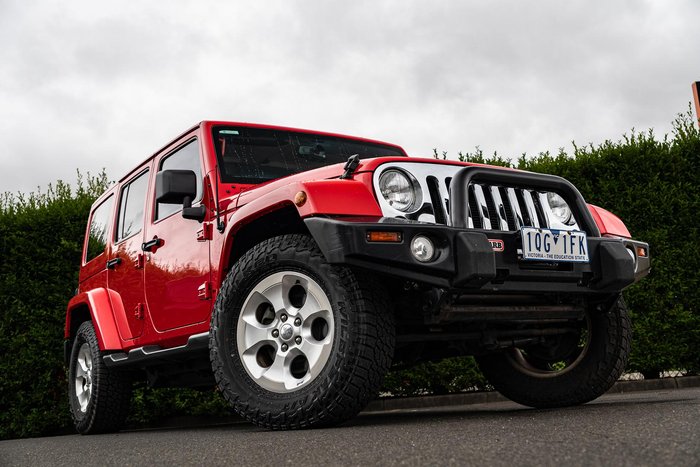 2016 Jeep Wrangler Unlimited Overland JK MY17 4X4 Dual Range Firecracker Red