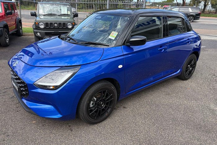 2025 Suzuki Swift Hybrid UZ Frontier Blue/Black (E6L)