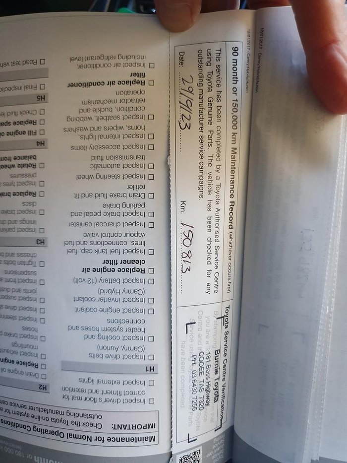 2017 Toyota Camry Atara SL ASV50R Silver Pearl