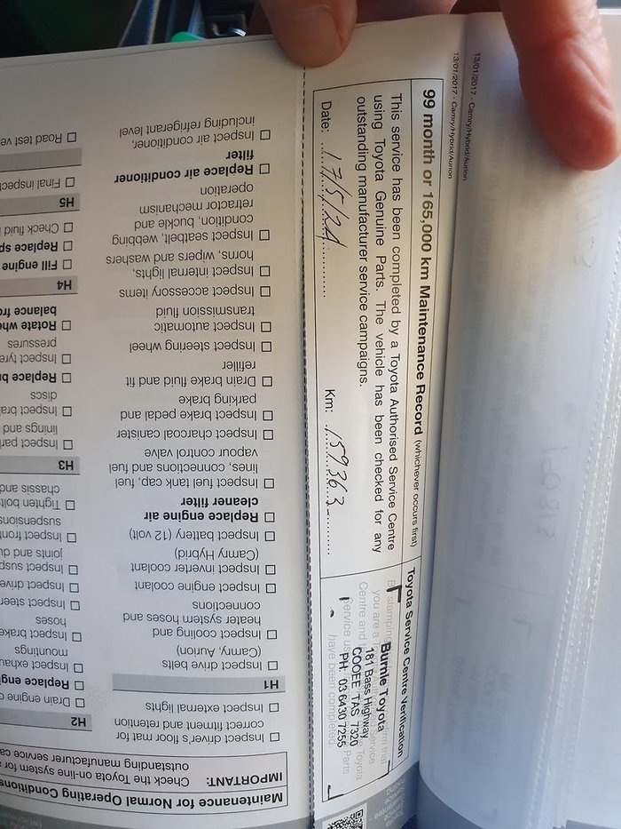 2017 Toyota Camry Atara SL ASV50R Silver Pearl