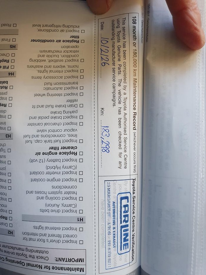 2017 Toyota Camry Atara SL ASV50R Silver Pearl