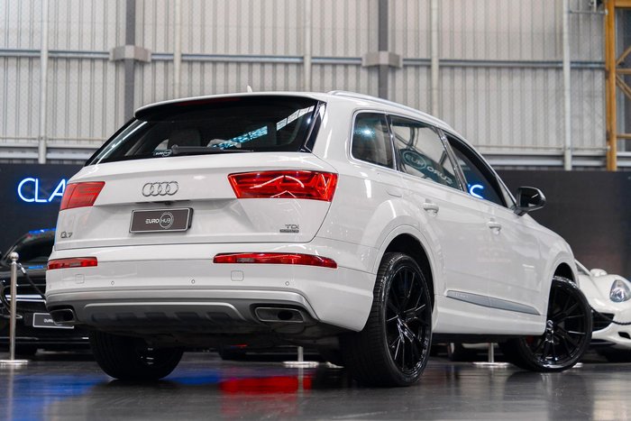 2017 Audi Q7 TDI 4M MY18 Four Wheel Drive Glacier White