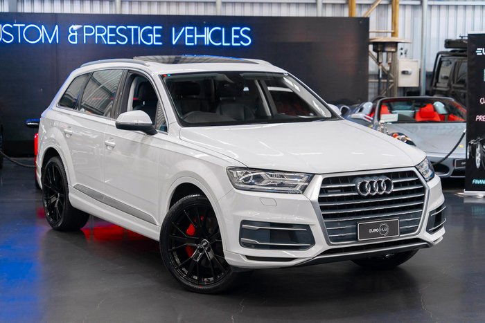 2017 Audi Q7 TDI 4M MY18 Four Wheel Drive Glacier White