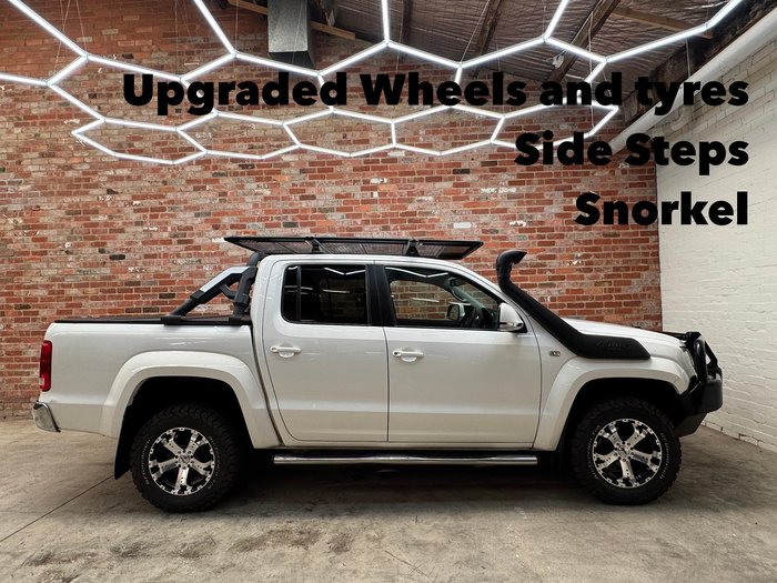 2014 Volkswagen Amarok TDI420 Highline 2H MY14 4X4 Constant Candy White