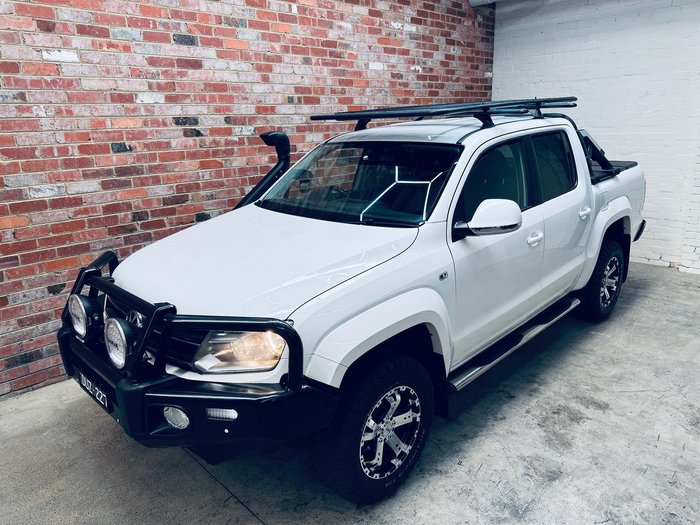 2014 Volkswagen Amarok TDI420 Highline 2H MY14 4X4 Constant Candy White