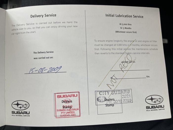 2009 Subaru Liberty 2.5i