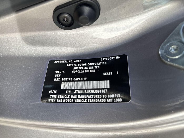 2015 Toyota Corolla Ascent Sport