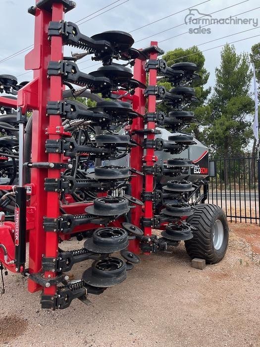 0 SERAFIN ECOSOW 738 SINGLE DISC SEEDER WITH GASON BIN NEW RED