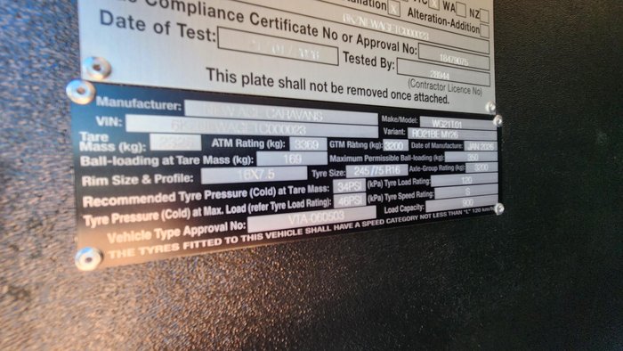 2026 New Age Caravans My26 Road Owl Triple Bunk