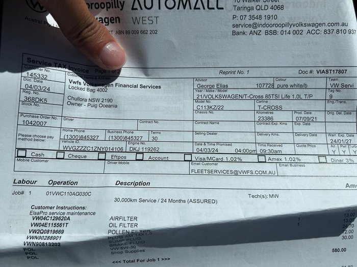 2021 Volkswagen T-Cross 85TSI Life