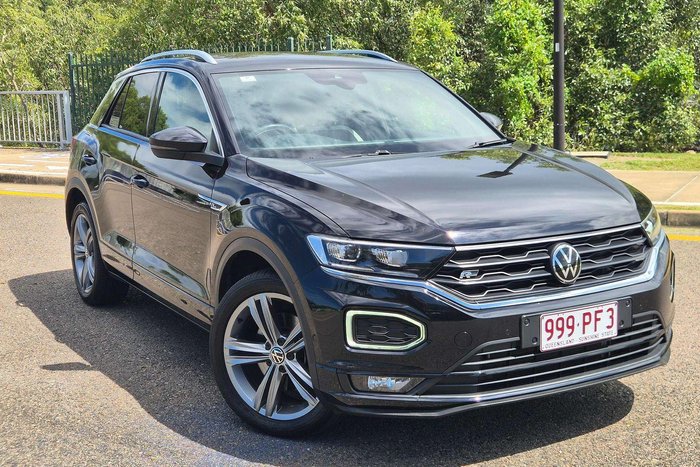 2021 Volkswagen T-Roc 140TSI Sport A11 MY21 Four Wheel Drive Deep Black Pearl