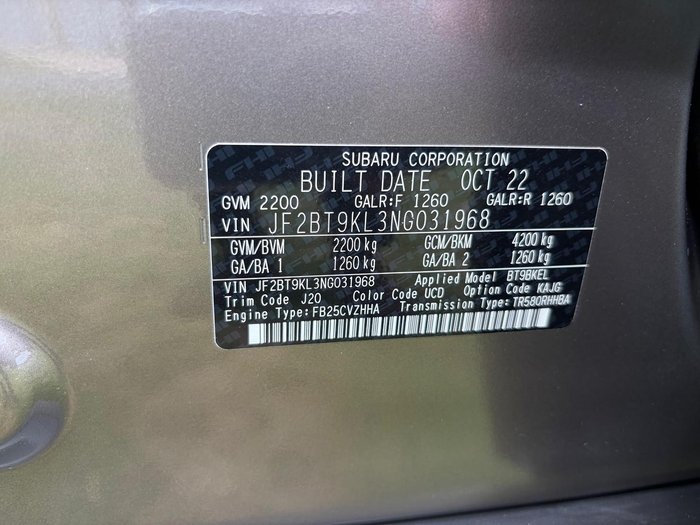 2022 Subaru Outback AWD Touring