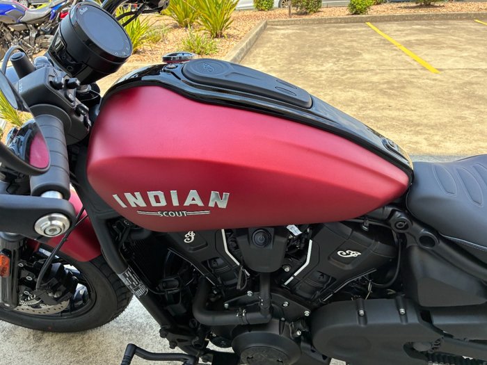 2025 Indian 2025 Indian 1250CC Scout Bobber Limited + Tech Sunset Red Smoke