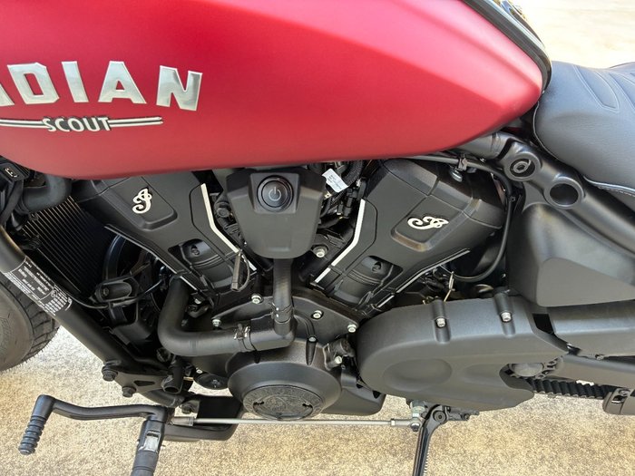 2025 Indian 2025 Indian 1250CC Scout Bobber Limited + Tech Sunset Red Smoke