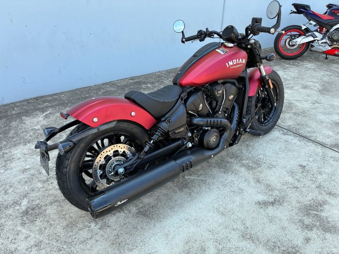 2025 Indian 2025 Indian 1250CC Scout Bobber Limited + Tech Sunset Red Smoke