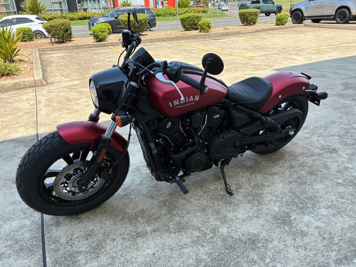 2025 Indian 2025 Indian 1250CC Scout Bobber Limited + Tech Sunset Red Smoke