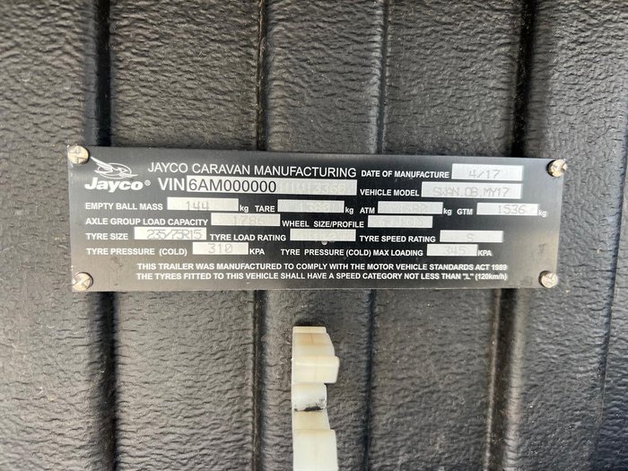 2017 Jayco Swan Outback